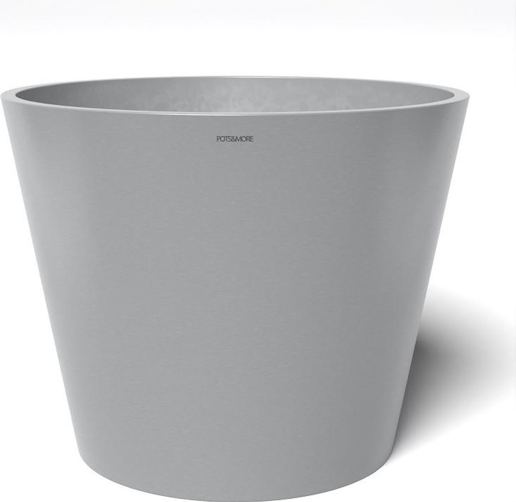 POTS&MORE Pflanztopf Conico 50,¸ 50 cm runde Form Hellgrau Produktbild 