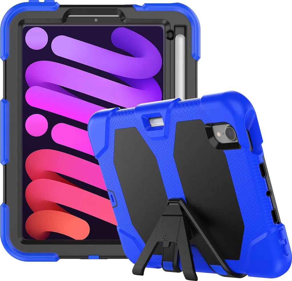 3in1 copertura protettiva schermo protettore stand per Apple iPad Mini 6 2021 6 Generation Cover Case ibrido Outdoor Bag Case 8.3 pollici