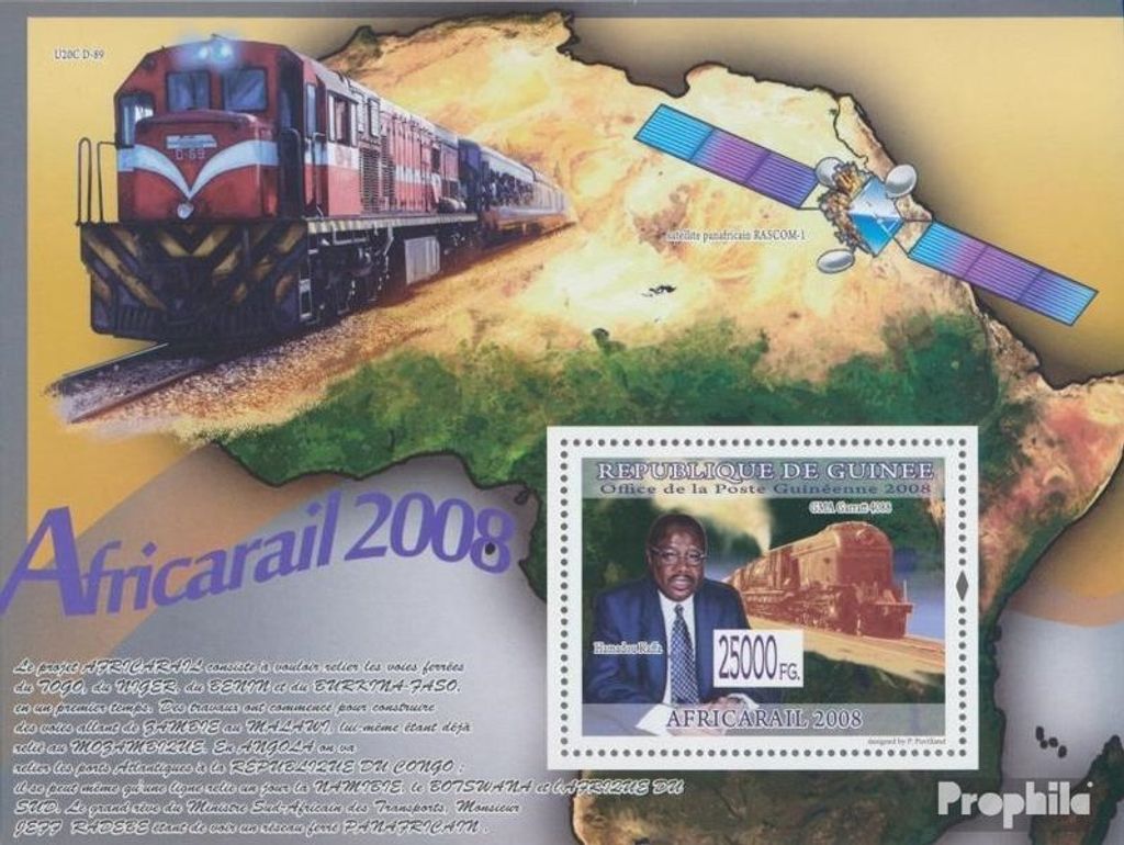 Briefmarken Guinea 2008 Mi Block 1577 (kompl. Ausgabe) postfrisch Zug GMA Garratt 4088 (Zug U20C D-89)