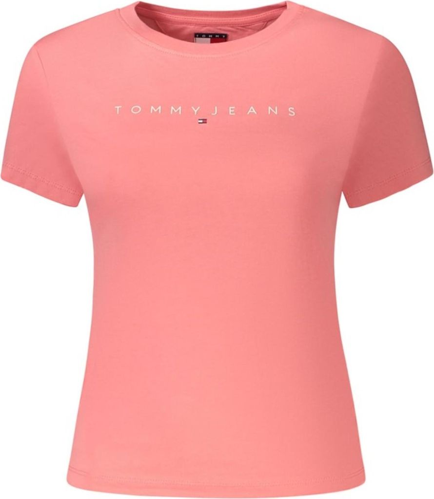 Damen T-Shirt Rosa Slim Fit - Nachhaltige Baumwolle mit Logo-Druck