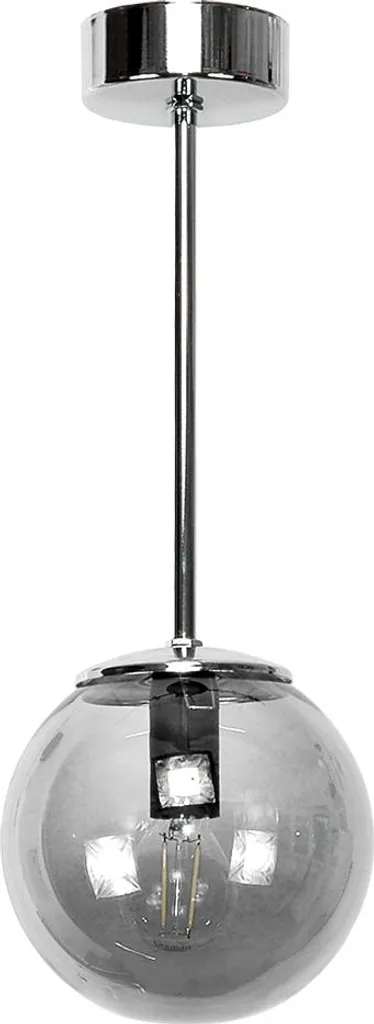 Plafonnier Calipso Idéal pour Cuisine et Couloir - Verre et Chrome