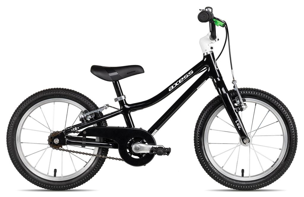 Axess LUU. 16 Kinderfahrrad ab 2,5 Jahren 14 Zoll Schwarz 20 cm