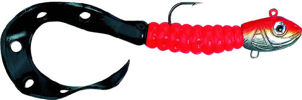 Jenzi Dorsch-Knaller Twister montiert Orange Schwarz 50g