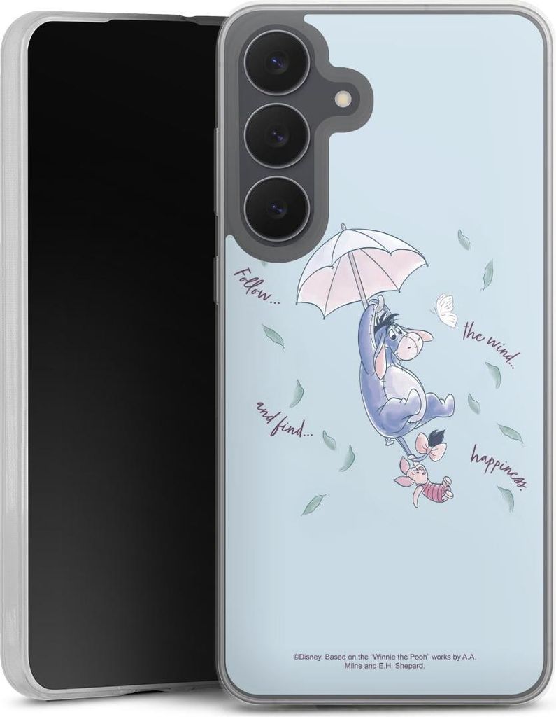 DeinDesign Slim Hülle für Samsung Galaxy S25 FE Silikon Case Ultra Dünn Handyhülle Disney Offizielles Lizenzprodukt Winnie Puuh I-Aah