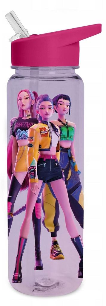 K-Pop Demon Hunters (The Trio) Plastic Drinks Bottle Produktbild 