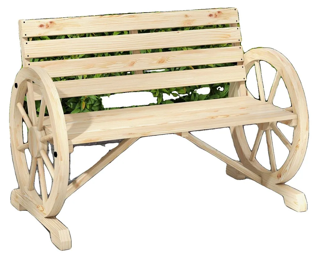 Chaise de jardin durable anti-rouille - Structure métal et bois massif