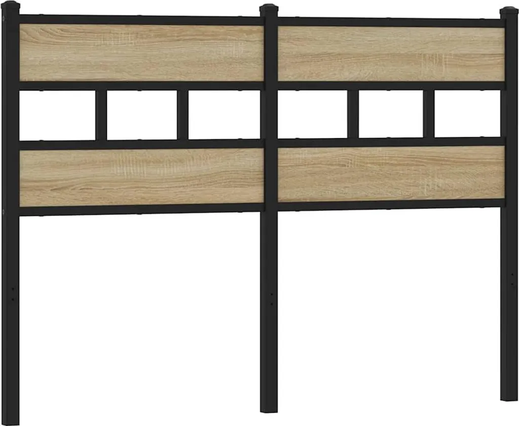 Tête de lit 120 cm en bois composite et fer pour lit une place