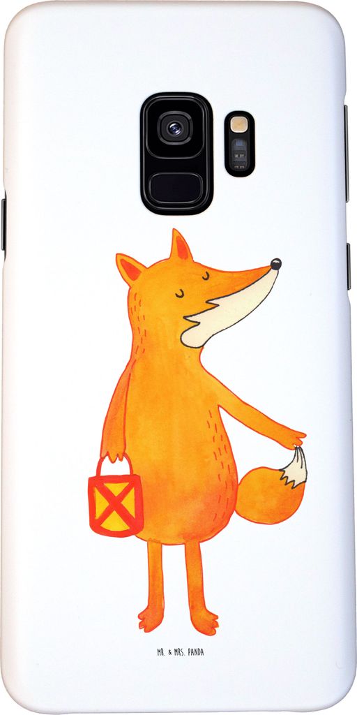 Mr. & Mrs. Panda Samsung Galaxy S9 Handyhülle Fuchs Laterne - Weiß - Geschenk, Smartphone Hülle, Selbstbewusst, Sankt Martin, Handy Schutzhülle...