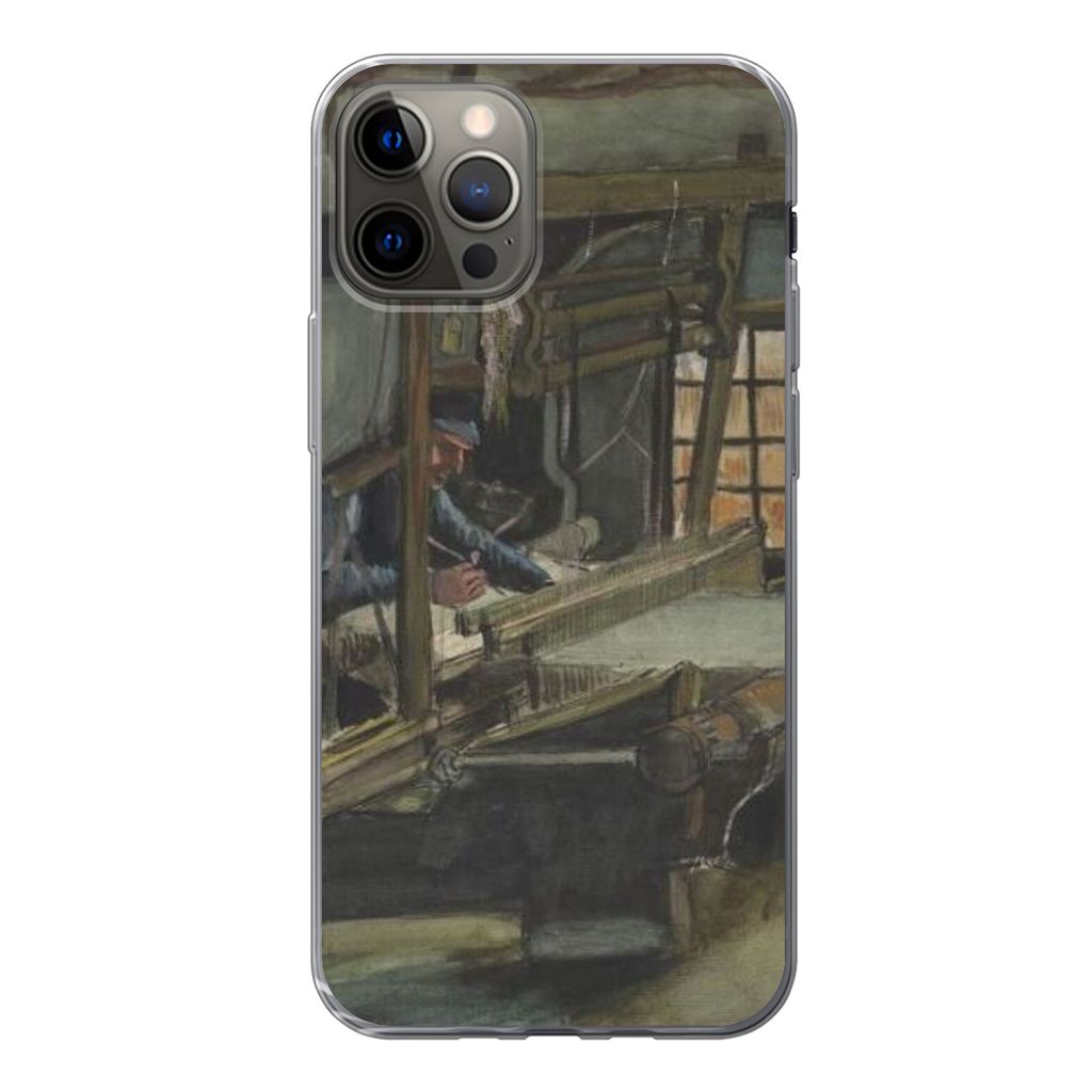MuchoWow Handyhülle Schutzhülle Hülle für iPhone 12 Pro Weber - Vincent van Gogh Silikon Softcase Handy Hülle - Abdeckung
