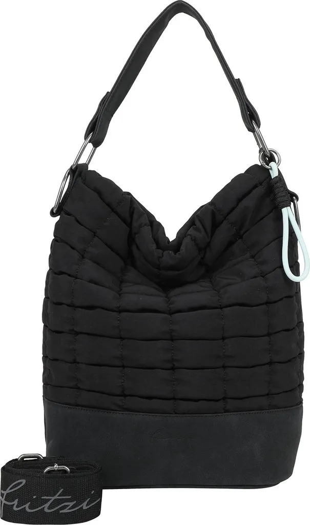 Sac à main épaule femme Olga Limited Bubble noir avec texture chic