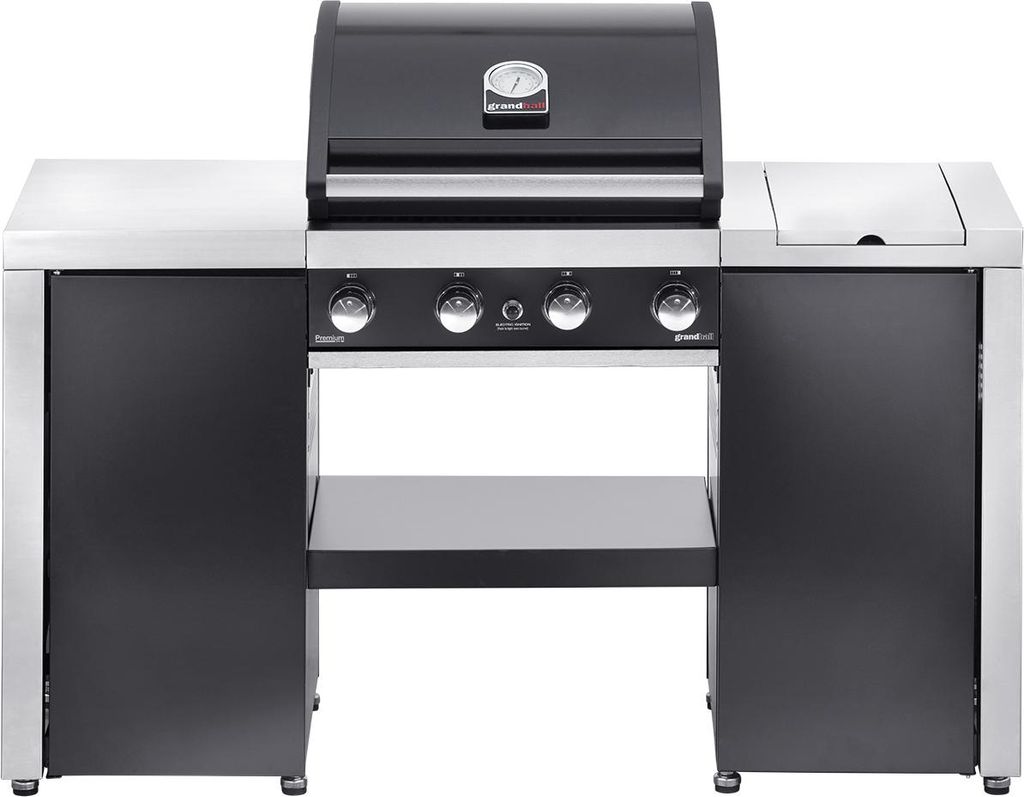 Grandhall Gasgrill Premium G4 Island Grillinsel 4 Brenner, 1 Seitenbrenner K04000333A