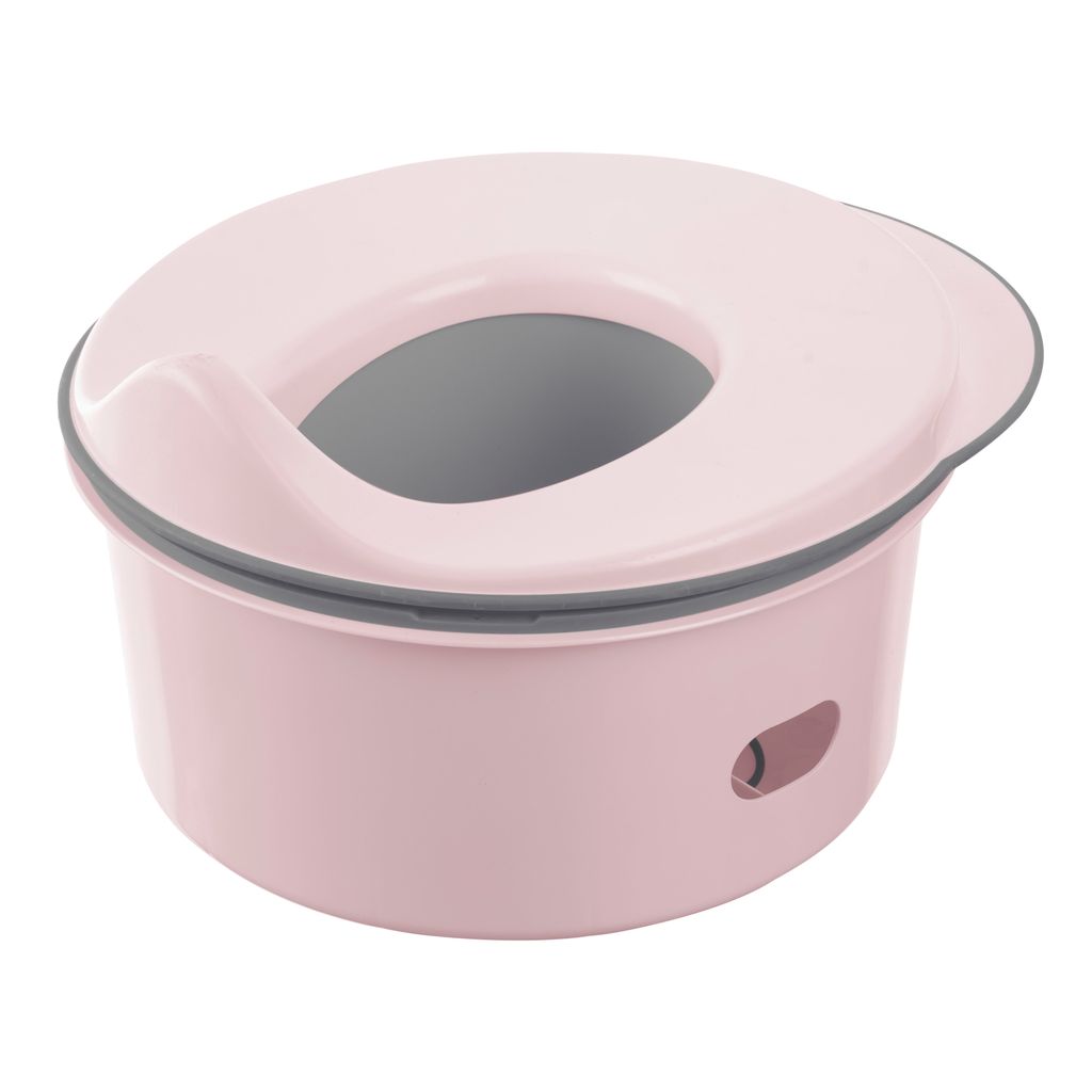 keeeper Babytopf deluxe 3in1, Töpfchen + Toilettensitz + Hocker, 30 x 34 x 18,5 cm, Miro Pure, Pink (Nordic Pink)