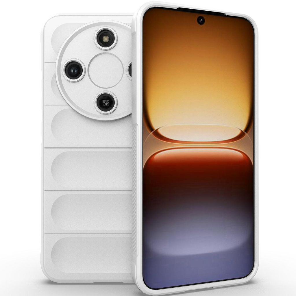 Handyhülle für Honor X9D/Magic8 Lite Weich TPU Silikon Stossfest Anti-rutsch Hülle Weiß