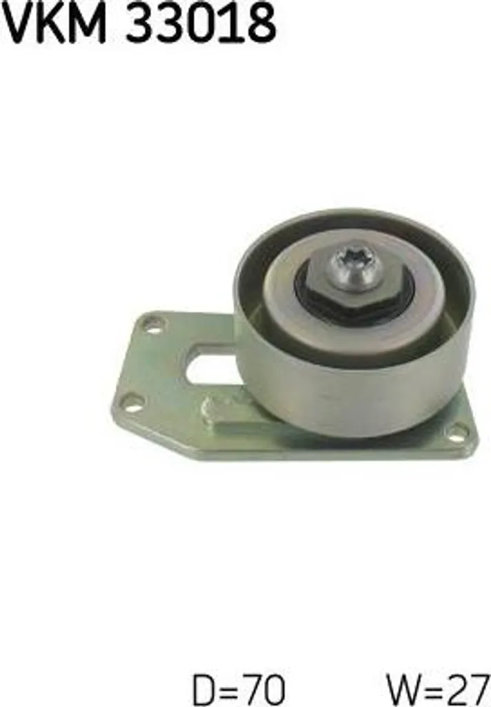 Rouleau tendeur SKF VKM 33018 pour courroie OE 1611424280 Peugeot 206