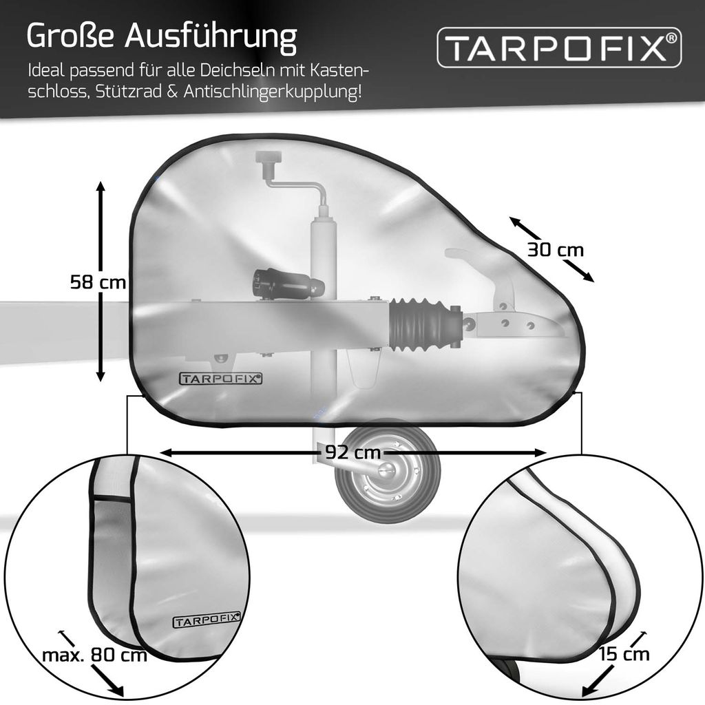 Tarpofix® Deichselabdeckung für Wohnwagen 