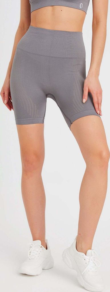 Leif Nelson Shorts Damen Seamless Sport Shorts LN-8403, Anthrazit / L