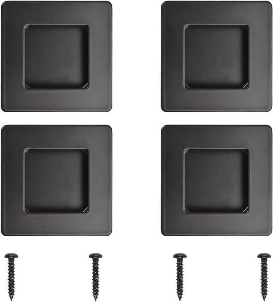 Store de protection RVS noir mat 70 mm pour benne pick-up - 4 pcs