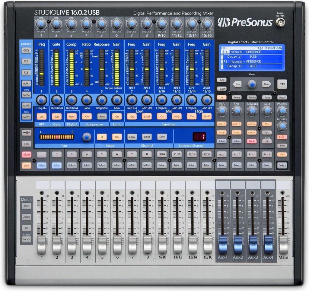 Presonus StudioLive 16.0.2 USB mikser cyfrowy z interfejsem Zdjęcie produktu 