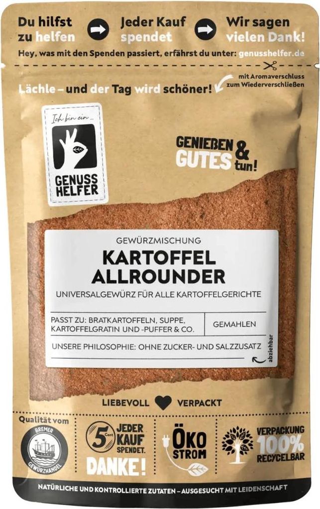 Kartoffel Allrounder Kartoffelgewürz für Bratkartoffel, Ofengemüse und mehr, 100g