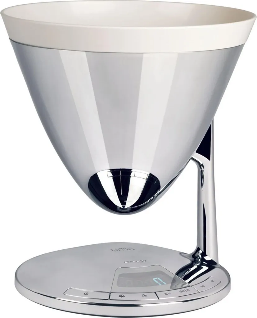 Bugatti Uma balance électronique MP107032 pèse-cuisine design chrome