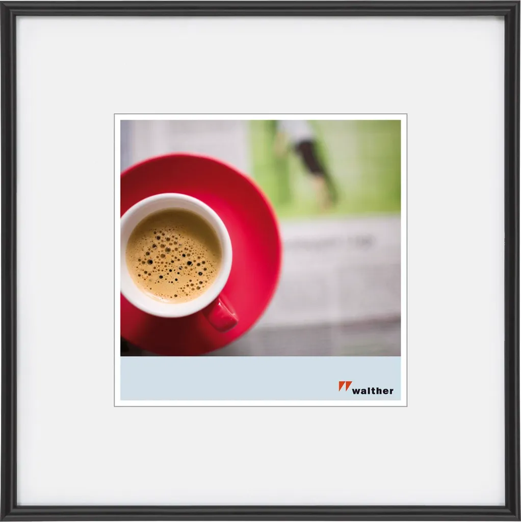 Cornice Walther Galeria 40x40 Nero Opaco | Elegante Portafoto KB440H