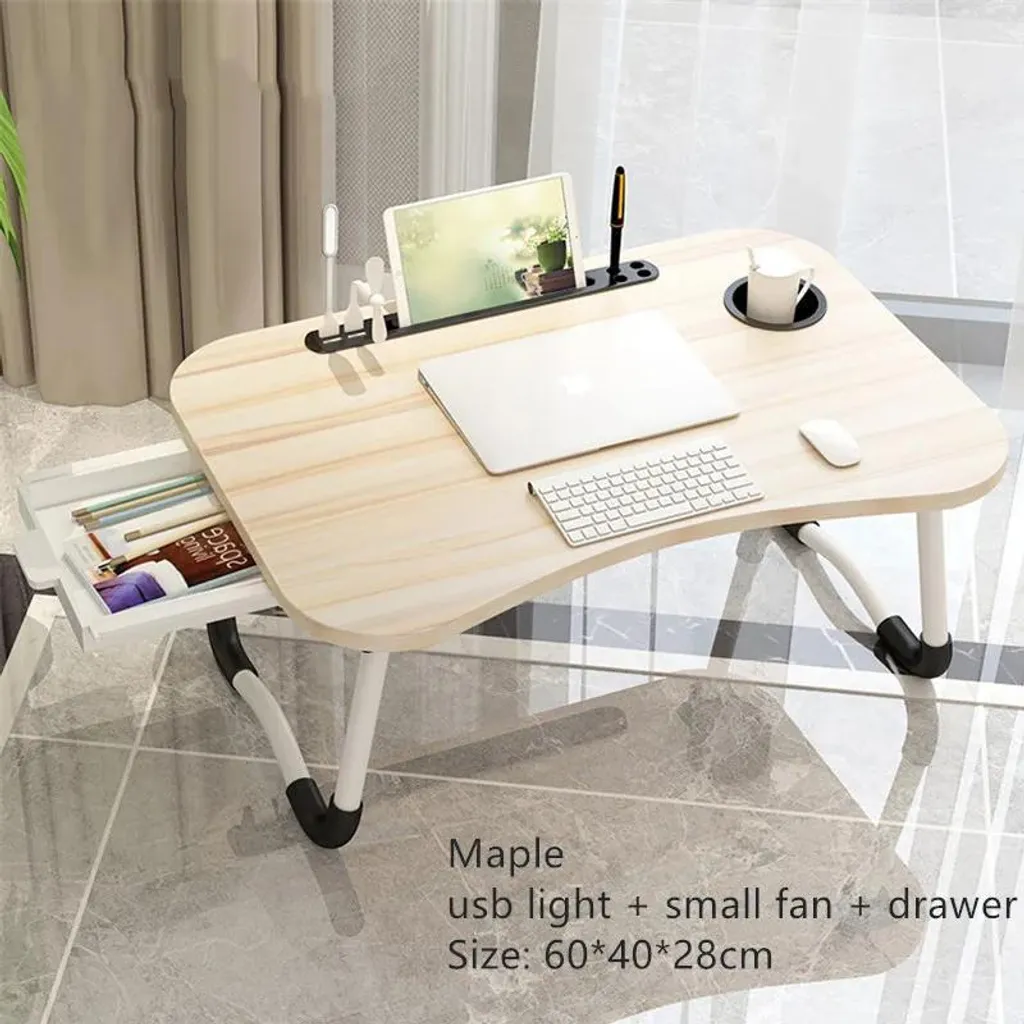 Tablette de lit ergonomique contre le mal de dos - Plateau PC bois