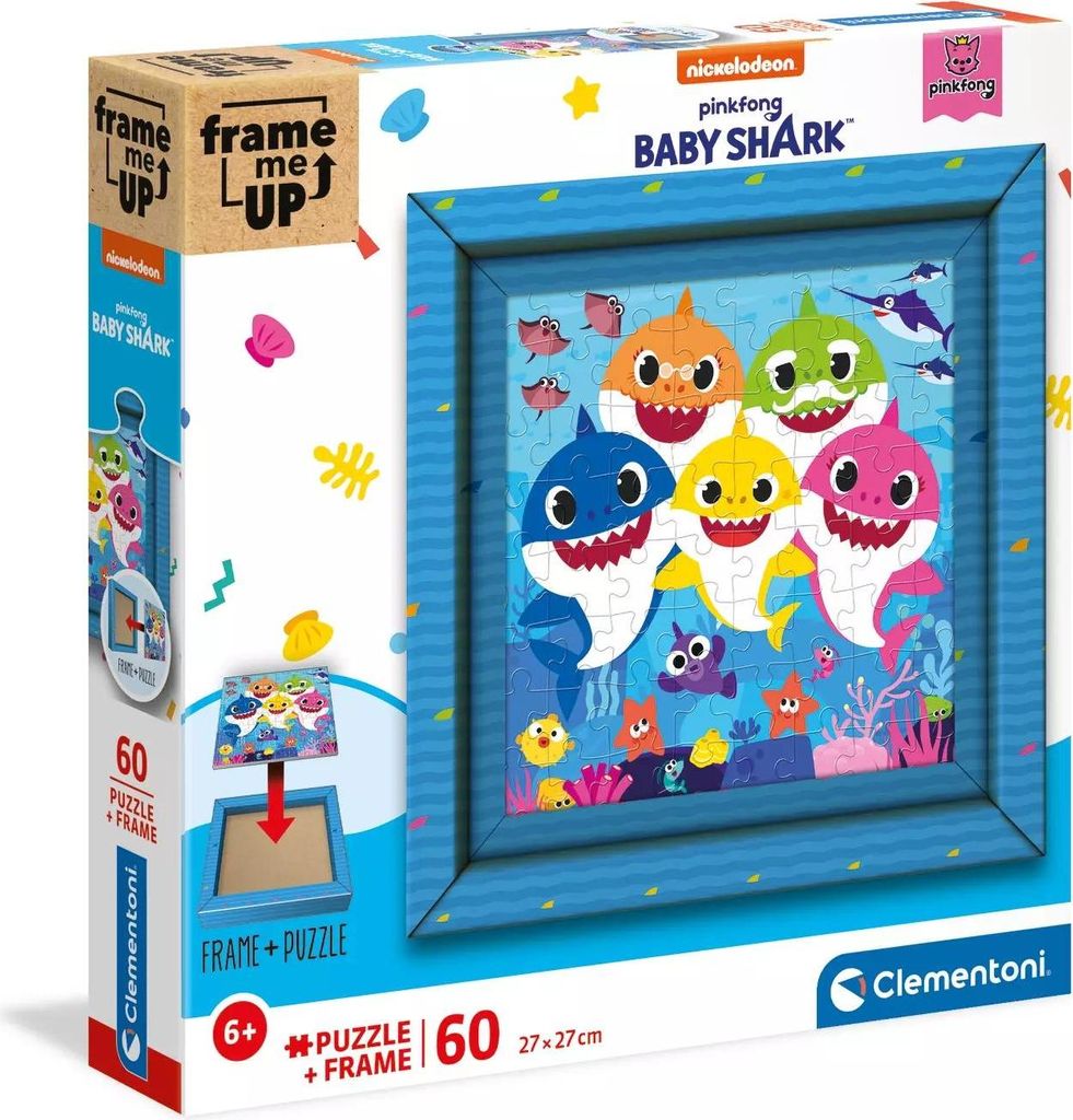Clementoni Puzzle 60el Frame me up Baby Shark 38807 Obrázek produktu 