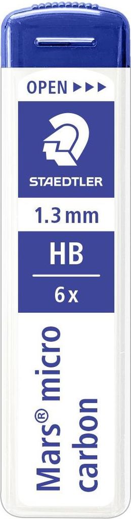STAEDTLER® 250 13-HB Mine fine Mars micro 1,3 mm HB 6 Image du produit 