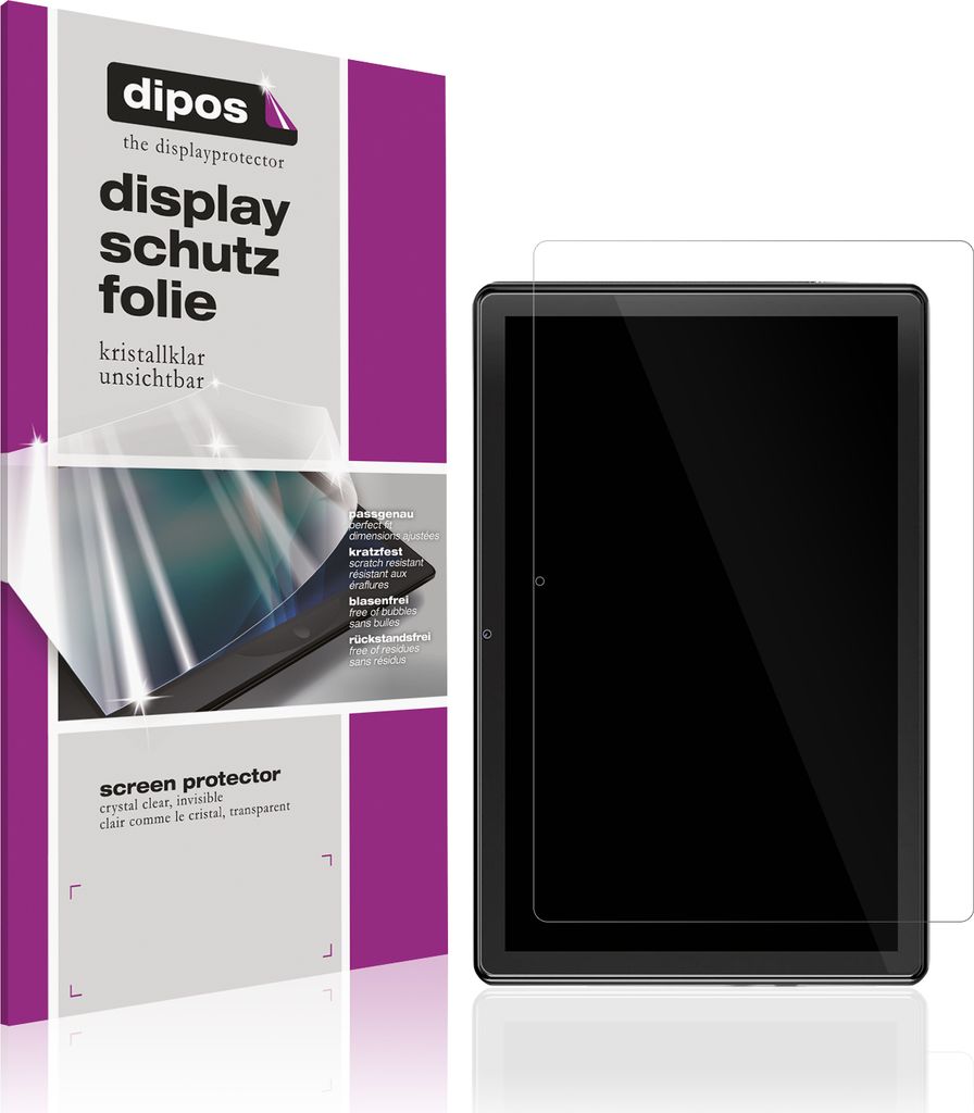 2x Schutzfolie für Liuord T10P 10.1 Zoll klar Displayschutzfolie Folie Display Schutz dipos