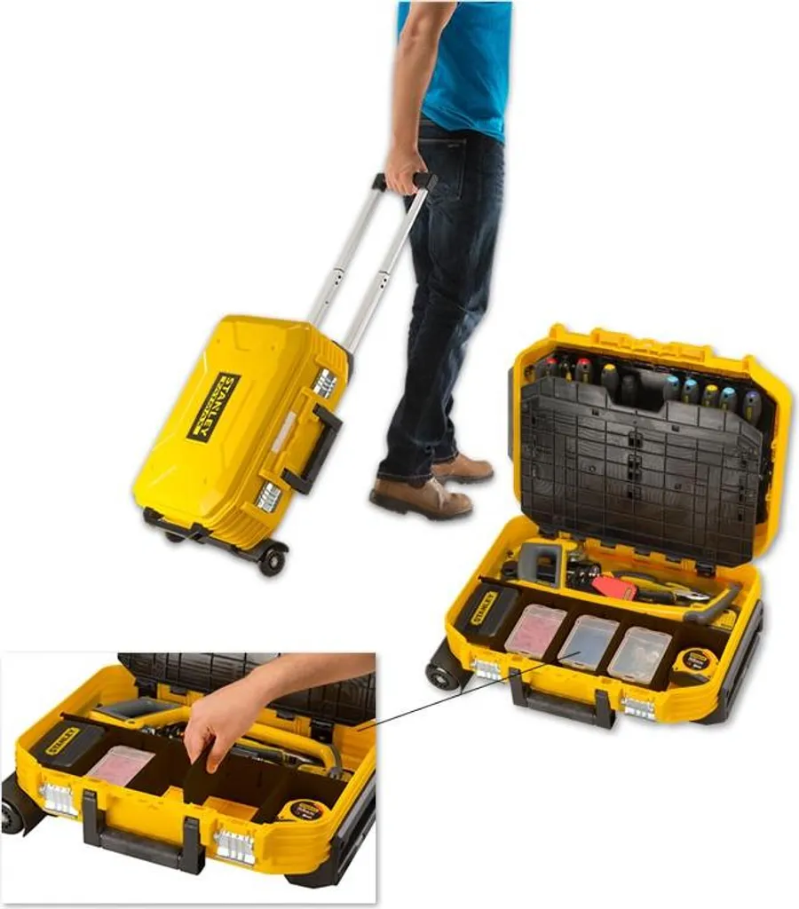 Mallette de maintenance STANLEY à roulettes : finissez-en avec le désordre