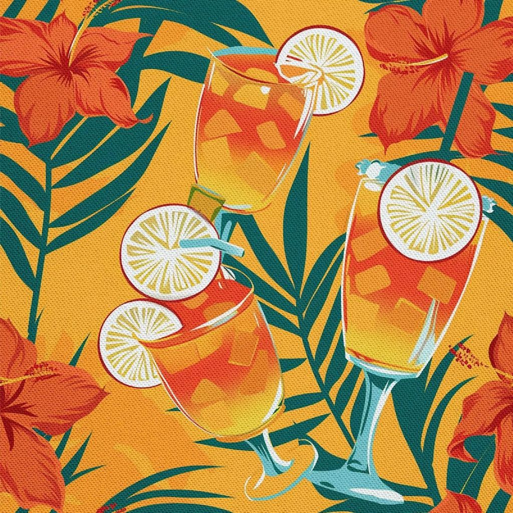 OUTDOOR DEKOSTOFFE OXFORD - Motiv Cocktail | DX8627