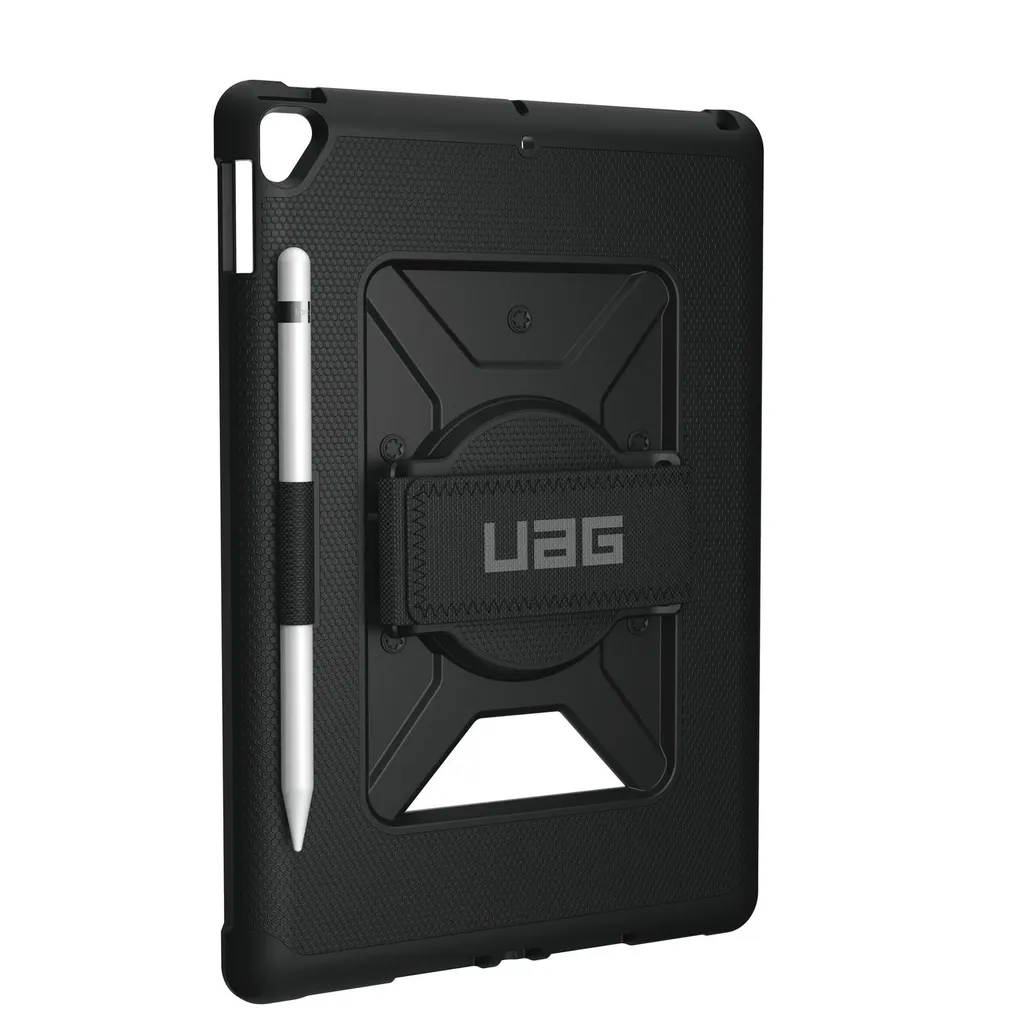 Coque iPad 10.2 UAG Metropolis avec Support Stylet - Noir Robuste