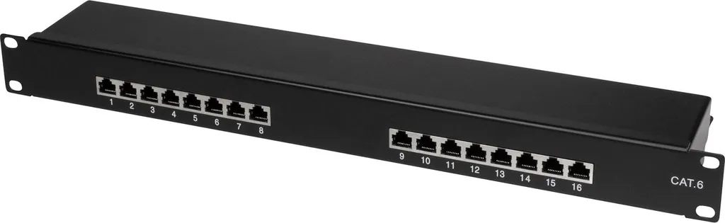 LogiLink Pannello Patch 19 Pollici 16 Porte Cat.6 UTP Nero - 2