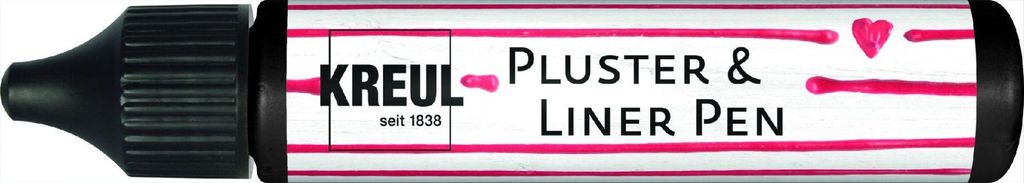 A close-up of a KREUL Pluster & Liner Pen.