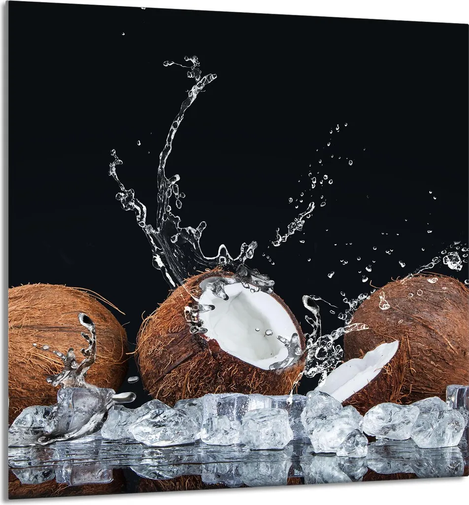 Protezione Muro Cucina Vetro 60x65 Cocco | Facile da Pulire e Montare