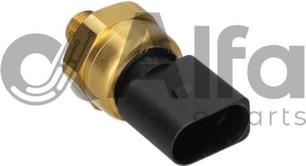 Alfa e-Parts AF04590 Kraftstoffdrucksensor OE 03C906051A kompatibel mit A3 8P, A8 4H, Q7, Altea, Octavia, Superb, Caddy, CC, EOS, Golf IV, Golf Plu...