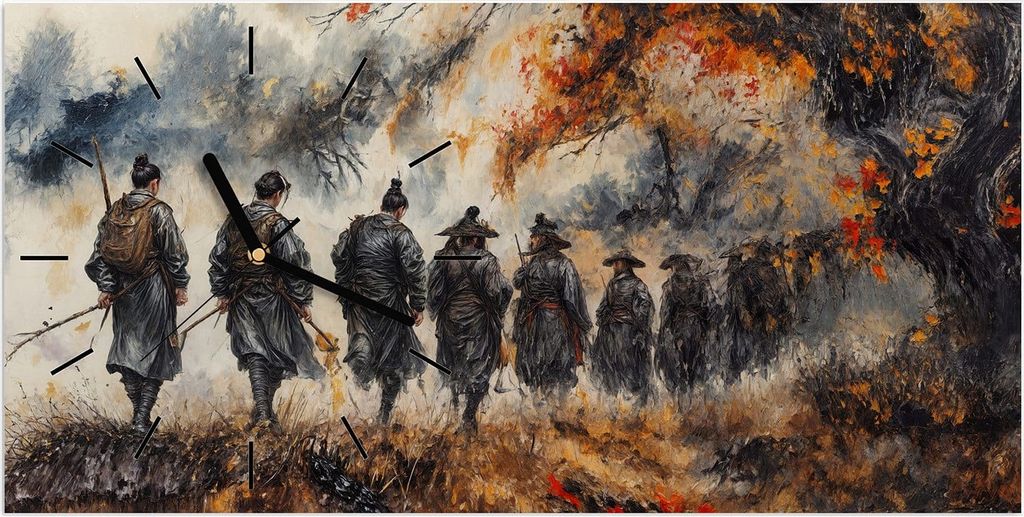 Wanduhr aus Glas mit Motiv Spezialkräfte Herst- 60 x 30 cm - inkl. Aufhängesystem