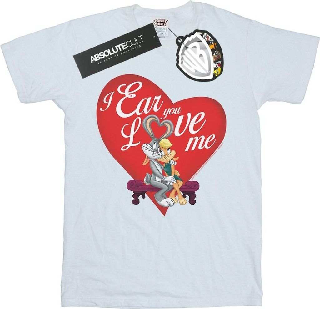 Looney Tunes - "Valentine's Day Love Me" T-Shirt für Herren BI34921 (3XL) (Weiß)