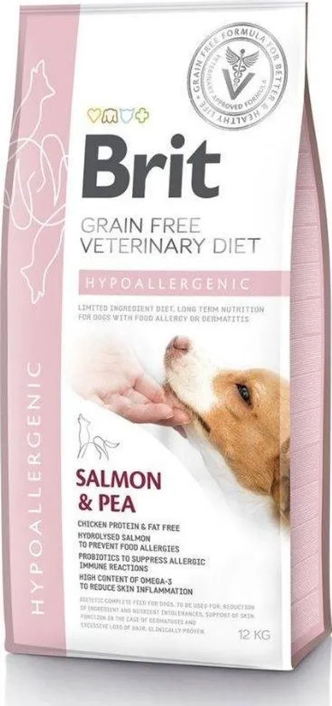 Brit Grain Free VET Diets chien hypoallergénique 12kg - Sans Céréales