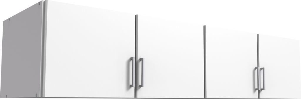 Schrankaufsatz "Click" aus Spanplatte in Weiß. Abmessungen (B/H/T) 180x40x58 cm