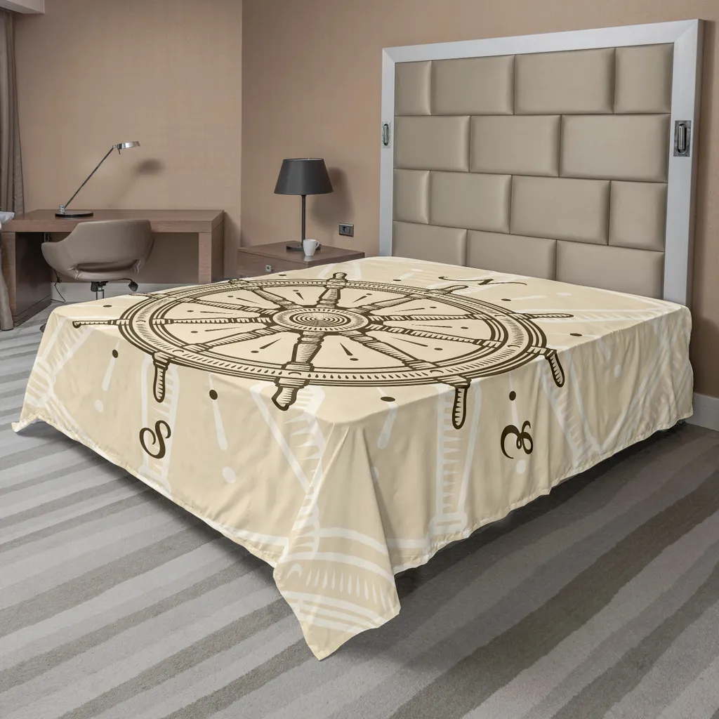 Lenzuolo dei Sogni ABAKUHAUS Timone Barche a Vela 266x260 Beige