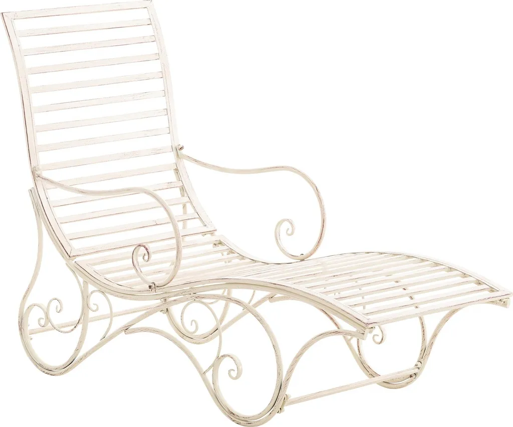 Chaise longue de jardin Amiens en aluminium gris anthracite design