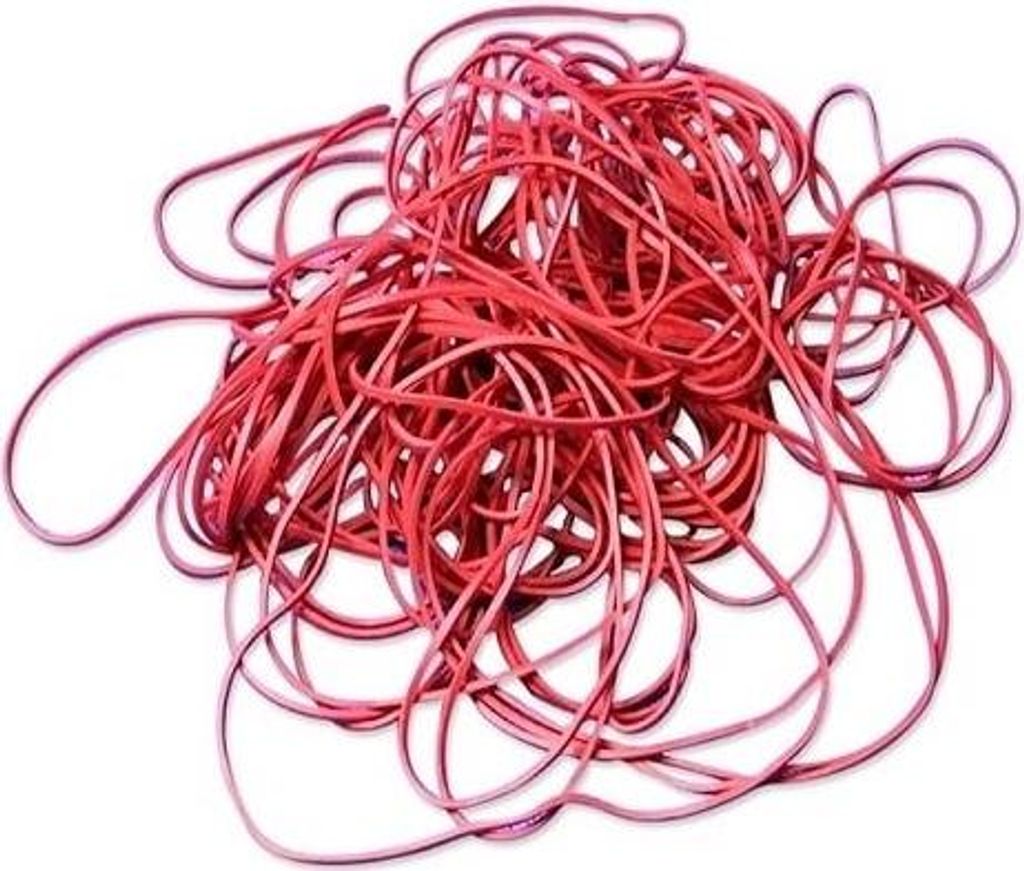 Rezeptgummis 60 mm x 1,5 x 1,5 rot – 1 kg