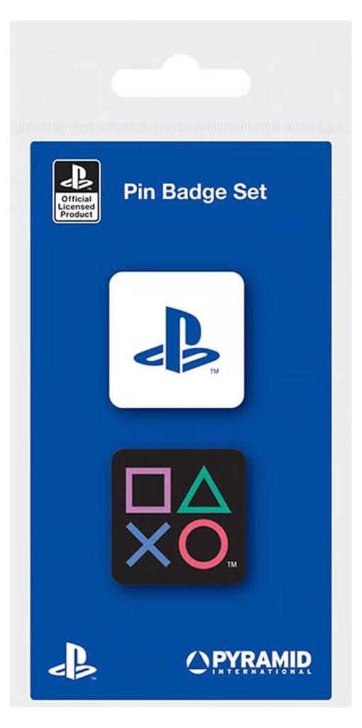 Playstation - Formen-Abzeichen, Emaille (2er-Pack) CD1983 (Einheitsgröße) (Bunt)