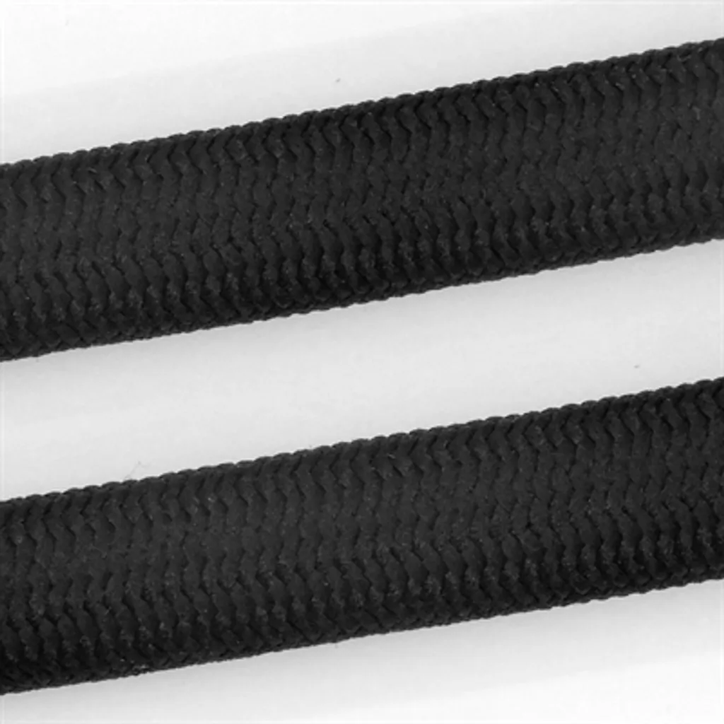 Morso Mezzo Collare Cane Nero - Eleganza in Corda Soft Touch Riciclata