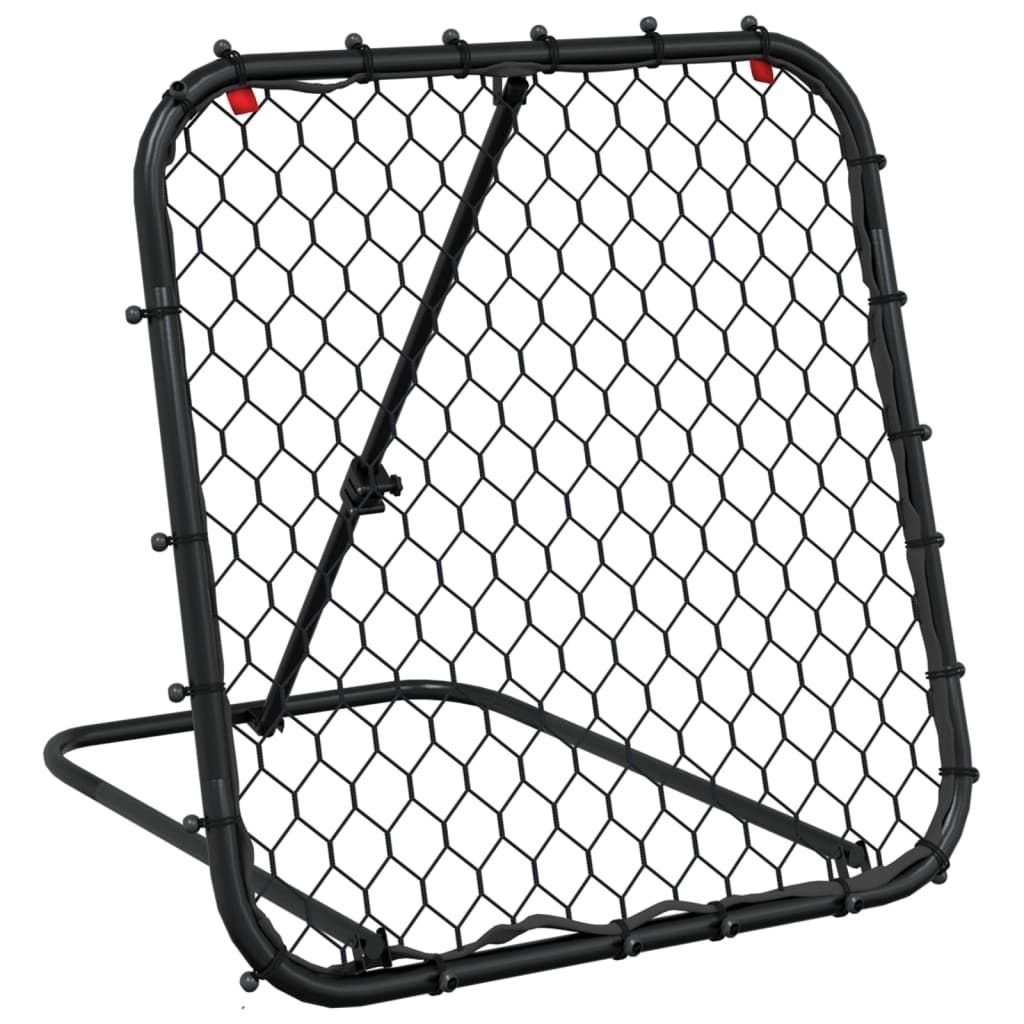 vidaXL Fußball-Rebounder Verstellbar Schwarz 84x73x60-80 cm Produktbild 