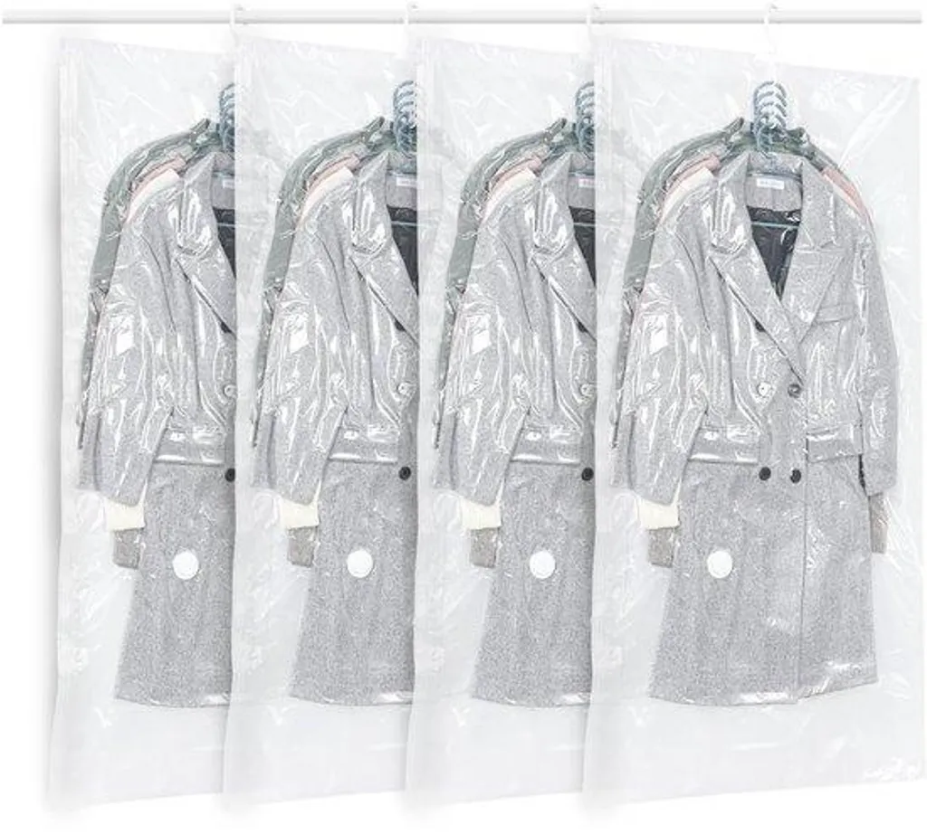 Sacs de compression à suspendre 145x70cm avec crochets gris x4