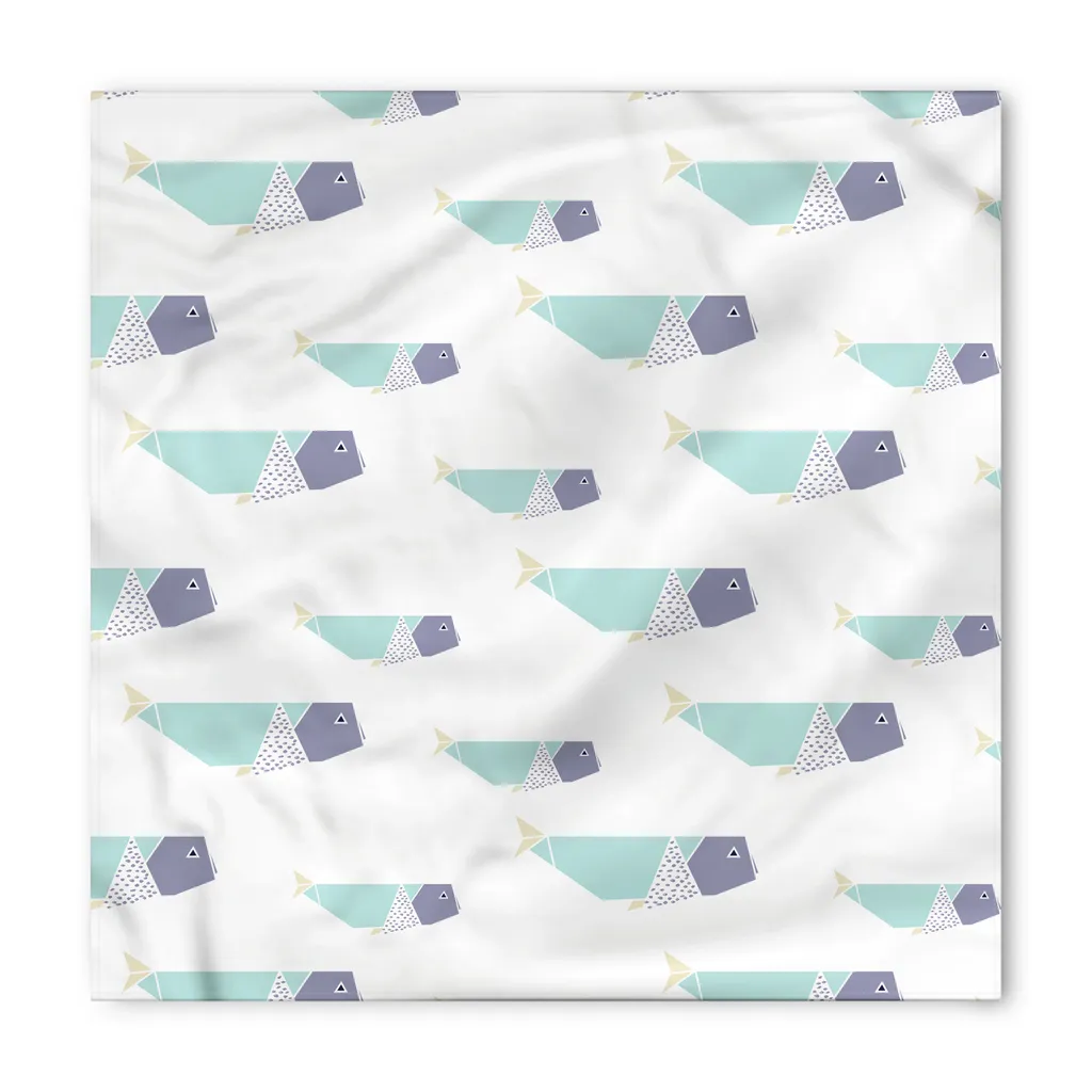 Bandana Design ABAKUHAUS 55x55 Balena Origami - Stile Unico Pet - 3