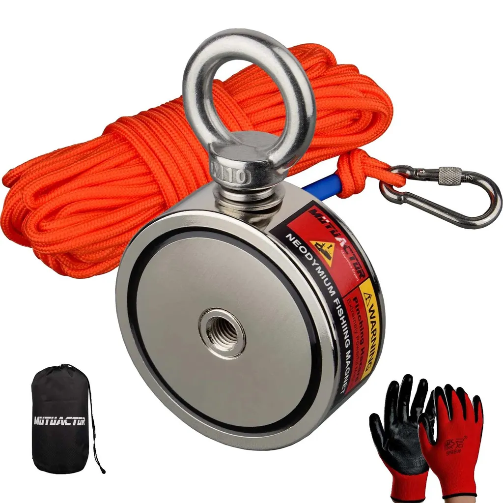 Support Magnétique Puissant 180 kg D67 mm avec Câble Longue Portée