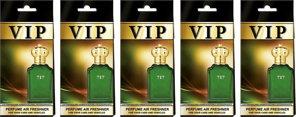 5x Auto Duft VIP 717, Lufterfrischer Auto,Duftbaum auto,Auto zubehör,Duftspender